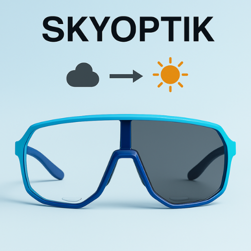 SCVCN Lunettes de Sport Photochromiques – UV400 | VTT, Route, Pêche, Running